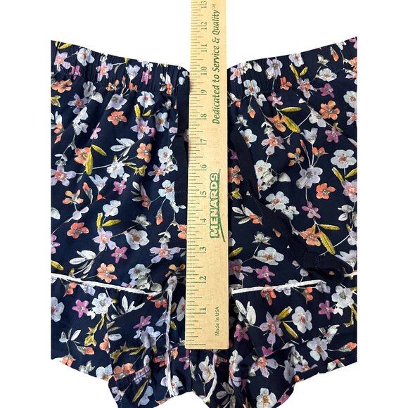 Victorias Secret Pajama Shorts Set Womens S Blue Floral Cotton Blend Used - Picture 13 of 16
